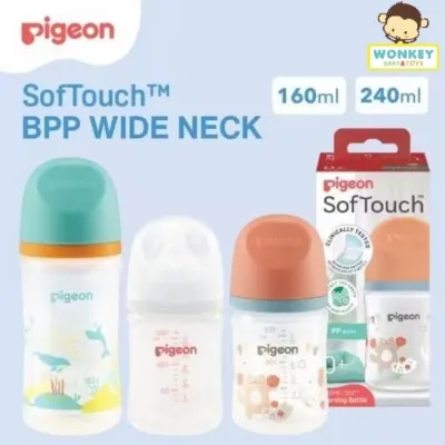 PIGEON Botol BPP Wide Neck Soft Touch Nipple 160ml