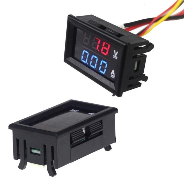 Mini Current Display Two Function Voltages Current Monitor 0-100V 10A Bright LED Display For ...