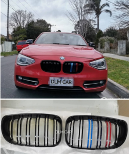 [READY STOCK] BMW E81 E87 E82 E88 128i 130i 135i (2008-2011) Grille Msport Double Line Dual Slats
