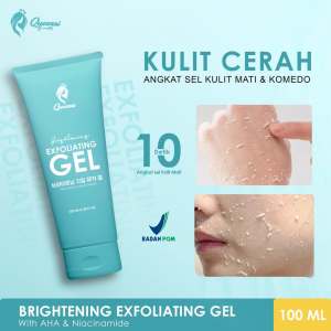 QUEENSI EXFOLIATING GEL - QUEENSI EXFOLIATING GEL MENCERAHKAN WAJAH/MENGHILANGKAN KOMEDO
