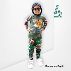 Setelan kaos anak panjang loreng malpinas - kaos anak loreng army - Setelan Loreng Anak Piyama Loreng Anak Kaos Loreng Anak