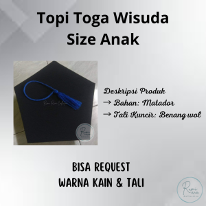 Topi Wisuda | Topi Toga | Topi Wisuda Anak | Topi Sarjana