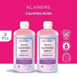 Hand Sanitizer Klarens Refill Calming Musk 500ml Twin Pack