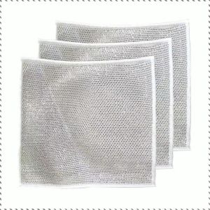 Tough and Durable Steel Wire Dishcloth Cleaning with Less Effort Fine Holes Hand Towel Efficient and Durable