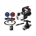 TASCO BLACK [ชุดเครื่องมือพื้นฐานช่างแอร์] TASCO BLACK แวคคั่มปั๊ม TB43CS + เกจวัดน้ำยาแอร์ TB140SM ii + คัตเตอร์ตัดท่อ TB21N + บานแฟร์ TB550FC + รีมเมอร์ TB35. 