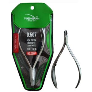 Kềm cắt da D.507 Kềm Nghĩa thép chuyên dụng thiết kế mang bán nguyệt độc đáo đầu kềm thon mũi và lưỡi kềm dài sắc mỏng bén ngọt độ bền lâu dài- NL282