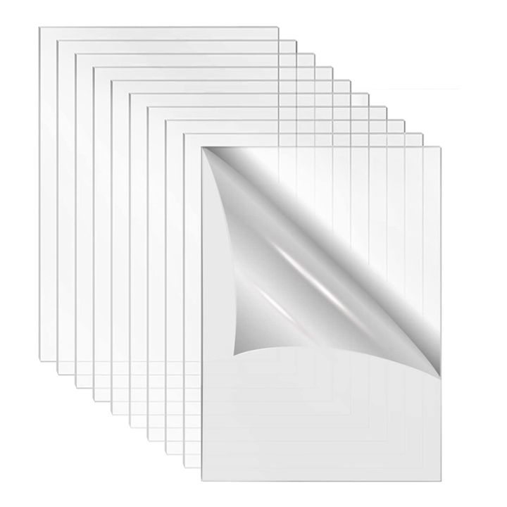 (JERZ) Acrylic Sheet Clear Cast for Plexiglass 4 Inch X 6 Inch 0.08