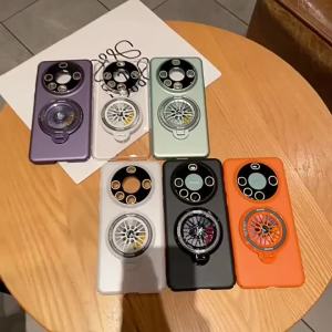 Applicable to Huawei Mate60 Phone case Pro+ New mate50 Ultra-thin Full Coverage Gyro Stand Case