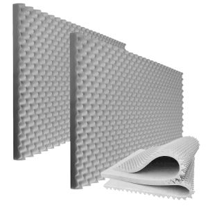 BEIYIN Premium Acoustic Foam Egg Crate Soundproof Panels 150X60X5CM High Density Sound Absorption Foam Panels Wall Noise-Reducing Acoustic Treatment Panels for Recording Studio