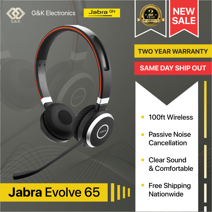 Jabra Evolve 65 MS Stereo Wireless Headset Lazada PH