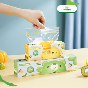 Set 3 túi zip đựng thực phẩm Molijoy túi bọc thực phẩm hộp túi đựng thực phẩm có khóa bấm