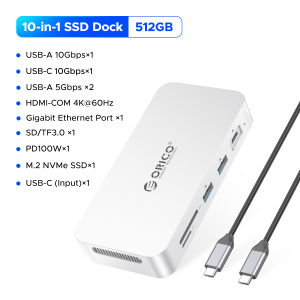 ORICO pssd trạm nối làm cho Mac loạt được xây dựng trong SSD đa chức năng cổng mở rộng nhập kỷ nguyên mới hiệu quả dung tích lớn 10gbps truyền nhanh 10gbps truyền tốc độ nhanh pd100w sạc nhanh