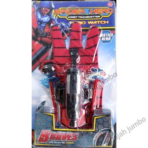 Mainan Sarung Tangan Superhero Spider Web Launcher Anak Pistol Tembak
