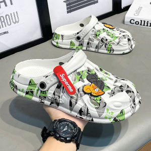MenS Summer Clogs For Outdoor Wear And Driving Closed-Toe Thick-Soled Non-Slip Beach Shoes Outdoor Casual Sandals