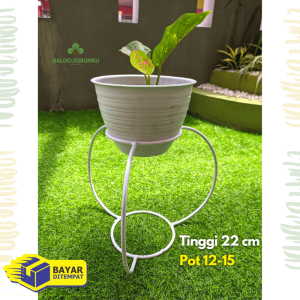 Tatakan Pot Bunga Minimalis model Lampion unik Standing Pot tanaman hias Murah bahan besi