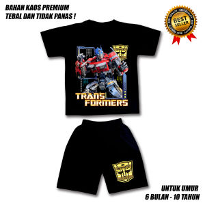 SETELAN ANAK LAKI LAKI OPTIMUS PRIME TRANSFORMERS BAHAN PREMIUM / SETELAN ANAK LAKI LAKI USIA 0-10 TAHUN / BAJU ANAK LAKI LAKI / SETELAN ANAK LAKI LAKI