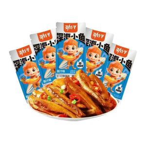 Jinzai Spicy Deep Sea Small Fish Hot Selling TikTok Snack Crunchy Addictive