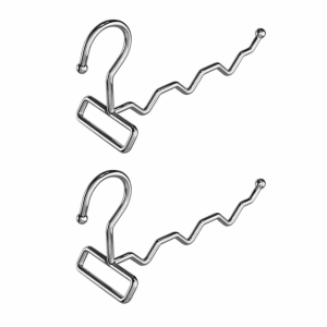 FUNG 2Pcs Multi-function Clothes Hanger Portable 3/5 Slots Clothes Drying Rack Practical Heavy Duty Stainless Steel Coat Hanger Indoor