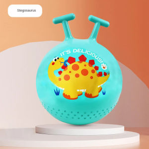 45CM Cartoon Bouncing Jumping Ball with Handle PVC Children Outdoor Sports Inflatable Balls Beach Pool Toys for Kids Baby