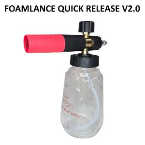 ALAT TABUNG BOTOL SEMPROTAN SEMPROT SABUN BUAT SALJU HIGH PRESSURE NOZZLE NOSEL SNOW FOAM SNOWFOAM LANCE FOAMLANCE CAR WASH SPRAYER DISPENSER JET CLEANER KOPLER QUICK RELEASE KONEKTOR 1/4 INCH 2.0 1 LITER 1L CUCI SALJU STEAM SETEAM SETIM STIM MOBIL MOTOR
