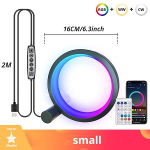 Smart LED Night Light RGB Desktop Atmosphere Desk Lamp Bluetooth APP Control Suitable for Game Room Bedroom Bedside Decoration