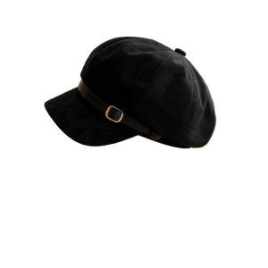 DRESSPLUS Flat Top Suede Berets Windproof Warm Artist Hat Casual Solid Color Newsboy Hat Girls