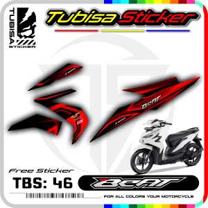 Sticker Striping Variasi Beat Esp/Street - Stiker Striping Variasi Motor Beat Esp/Street. TBS.46