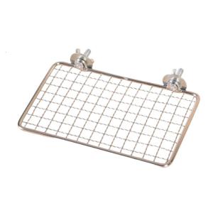 Bird Cage Parrots Resting Platform Stainless Steel Net Bird Perch Stand Shelf for Enhances Comfort and Air Circulation