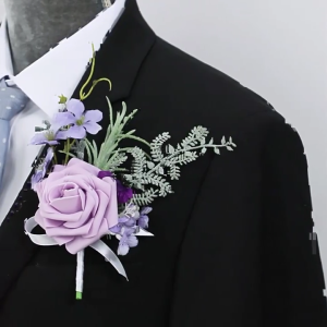 Wedding Boutonnieres Flower Decoration Corsage Flower Artificial Floral Wedding Props Elegant Boutonnieres Decors