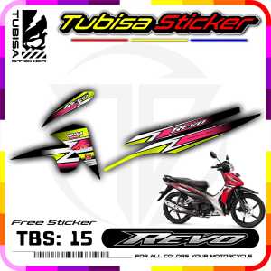 Sticker Striping Variasi Revo Fi New - Sticker Stiker Striping Motor Revo Fi New TBS.15