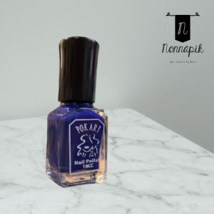 Kutek kuku wanita biru /deep blue bervitamin