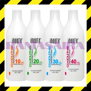 INAURA Oxidising Perfumed Cream 1000ml Peroxide Developer Oxidant Campuran Cat Rambut Bleaching