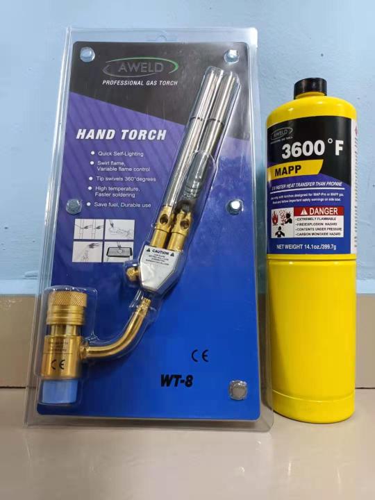 DOUBLE HAND TORCH + MAPP GAS Lazada