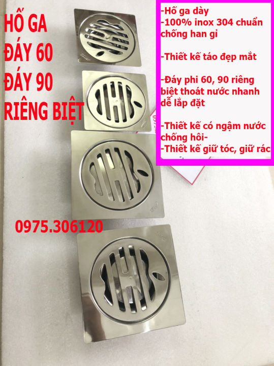 HỐ GA ĐÁY 60 90 RIÊNG,THOÁT NƯỚC NHANH Phễu Thoát Sàn Hố Ga Lược Rác ...