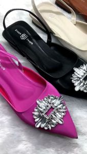 Sion Dream People Shoes Sepatu Flat Wanita Sling Back Tinggi 3cm