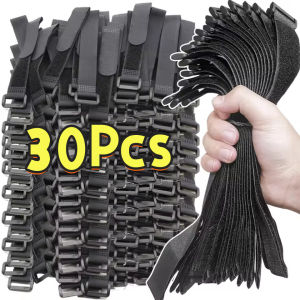 【30Pcs】Multipurpose Strap Tie Cord Adjustable Multifunctional Mountain Road Bike Organizer Strap Gear Cycle