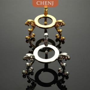 [COD] CHENJ 1PC โลหะเรซิ่นคริสตัลบอลฐานโลกหินผู้ถือทรงกลมแท่นแสดง