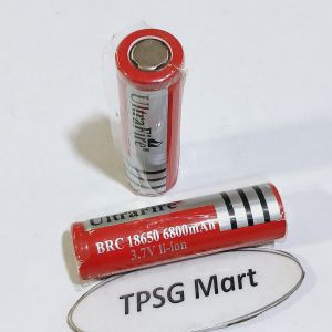Pin 18650 3.7V UltraFire BRC 18650 / 6800mAh (Pin sạc li-ion 3.7V) / Pin Đầu Bằng