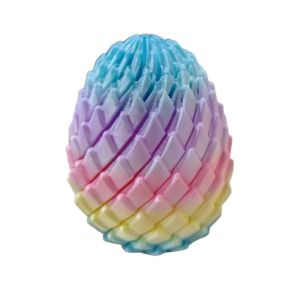 CANICECA 3D Printed Twisty Fidget Dragon Egg Stress Relief Rotating Easter Dragon Eggs Funny Spiral Easter Basket Stuffers for AdultsKids
