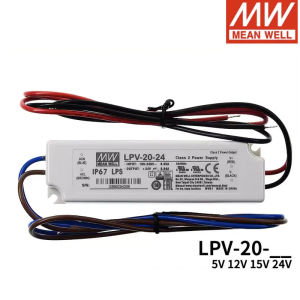 MEAN WELL  LED waterproof power supply LPV-20 LPV-20-5  5V LPV-20-12  12V LPV-20-15  15V LPV-20-24  24V  meanwell 20w