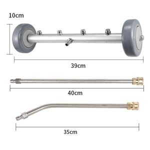 Undercarriage Cleaner Power Under Car Undercarriage Cleaner Under Carriage Washer 304 Stainless Steel Car Bottom Cleaner Tools Car Chassis Water Spray Cleaning Nozzle Car Under Carriageure Washer for Garden Road Car