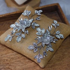 Cute CZ Zircon Crystals Wedding Tiaras Headpices Sparkling Bridal Headbands Brides Hair Accessories Evening Head Wear