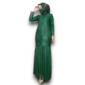 GAMIS DUYUNG TUTU ARIANA TILE MUTIARA FREE MASKER M L XL XXL / PESTA/ MAXI FASHION MUSLIM SERAGAM KONDANGAN PESTA