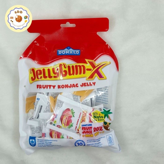 Donald Jelly Gum X (Konyaku Jelly) Rasa Buah With Nata De Coco 20Gr Lazada Indonesia