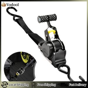 【Vodool】2Pcs Automatic Lashing Straps Maximum Load 680KG Self-Winding Lashing Straps 3.3M Auto Reel Ratchet Straps for Luggage
