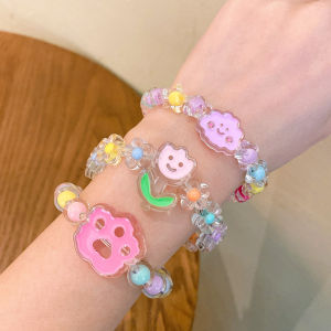 O-KAY Gelang Manik-Manik Jelly Gaya Korea Untuk Anak Perempuan Bracellet