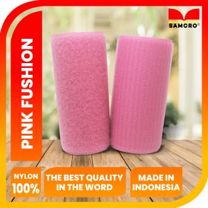 Velcro Magic Tape -Prepet-Perekat-Kretekan-Velcro Serba Guna-Velcro Samcro Reguler-Warna Pink Fushion