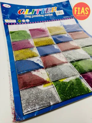 24 Pack Glitters Assorted Color
