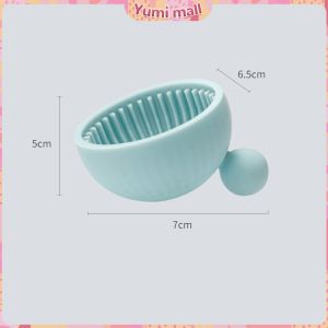 Yumi ที่ทำความสะอาดแปรงแต่งหน้า ชามซิลิโคนล้างแปรงแต่งหน้า  makeup brush cleaning bowl