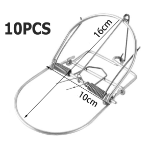 กับหนูขนาด 4/6 นิ้ว 10 ชิ้น  16X10cm กับดักหนูนา โมดิฟาย ใช้ดักหนูนา หนูพุกใหญ่ 1ชุด10อัน โมดิฟายที่เสียบเหยื่อพร้อมใช้งาน ดีดแรง ดีดแม่น แน่นอน